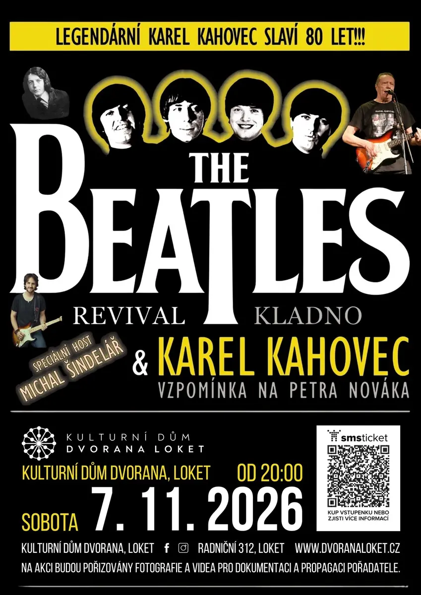 Karel Kahovec + Beatles Revival + Michal Šindelář — Kulturní dům Dvorana, Loket
