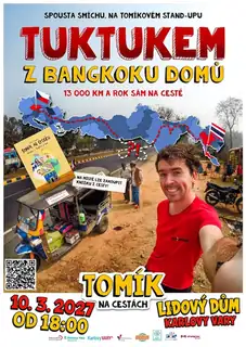 Mit dem Tuk-Tuk von Bangkok nach Hause
