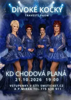 Travesti Show Divoké Kočky at KD Chodová Planá