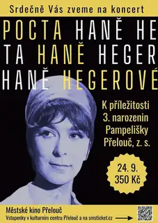 Hommage an Hana Hegerova fur Pampeliska Prelouc