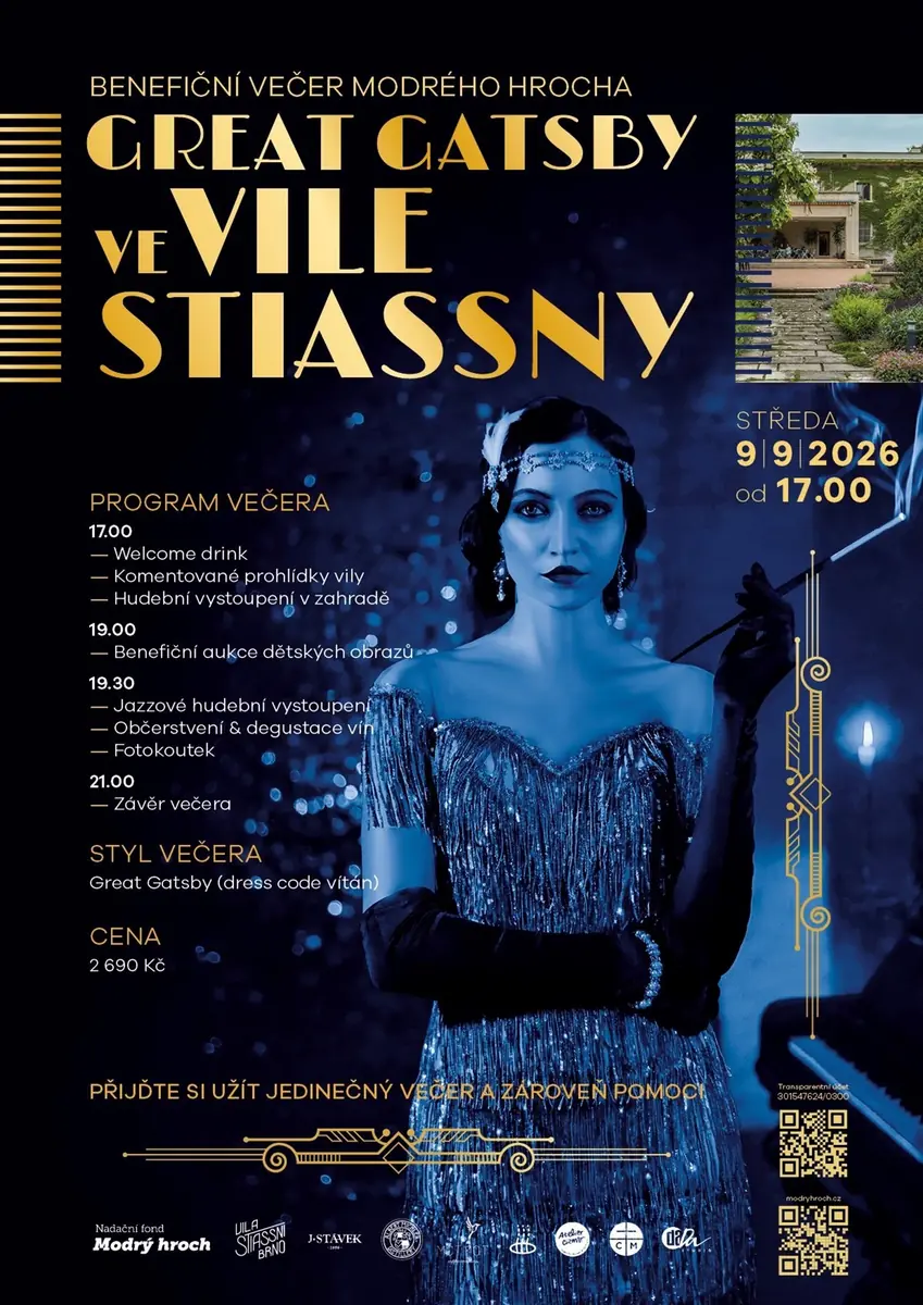 Benefizabend des Blauen Nilpferds - Great Gatsby in der Vila Stiassni — Vila Stiassni, Brünn