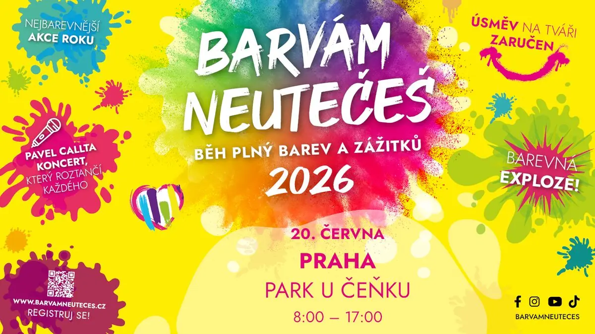 Barvám Neutečeš 2026 - Prague — Park U Čeňku, Prague