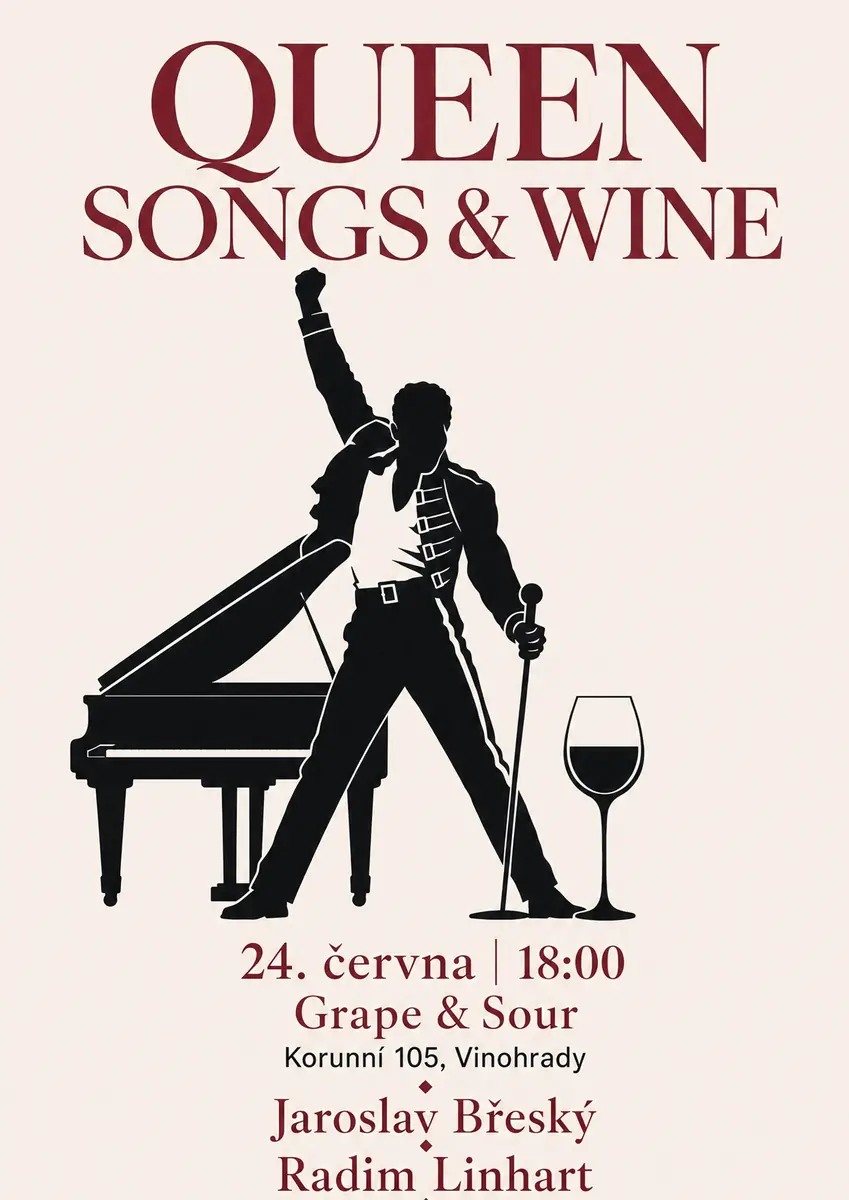 Queen Songs & Wine — Grape & Sour Wine Bar, Prag