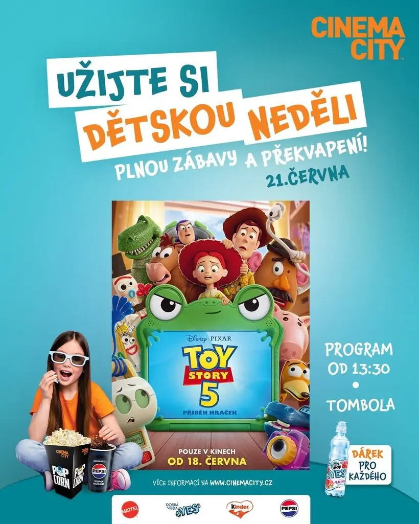 Children's Sunday - Toy Story 5 — Pardubice Tourist Information Centre, Pardubice