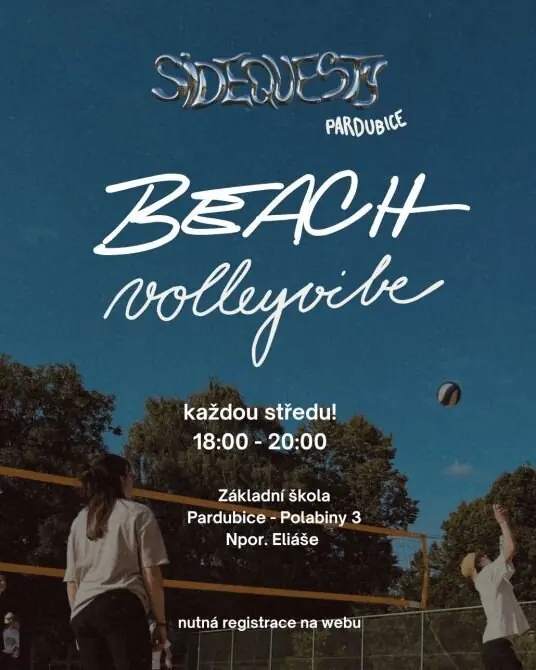 Sidequesty: Beach volleyvibe — Turistické informační centrum Pardubice, Pardubice