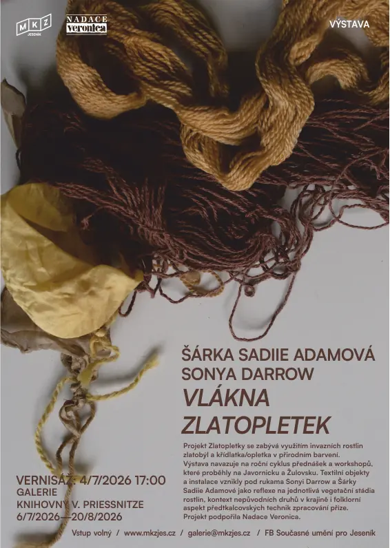 Šárka Sadiie Adamová, Sonya Darrow: Vlákna Zlatopletek — Divadlo P. Bezruče, Jeseník