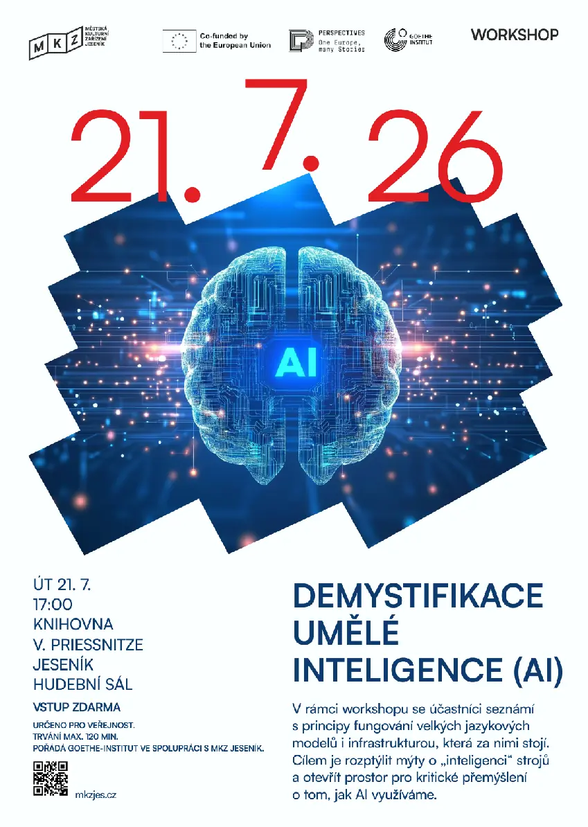 DEMYSTIFIKACE UMĚLÉ INTELIGENCE (AI) — Divadlo P. Bezruče, Jeseník