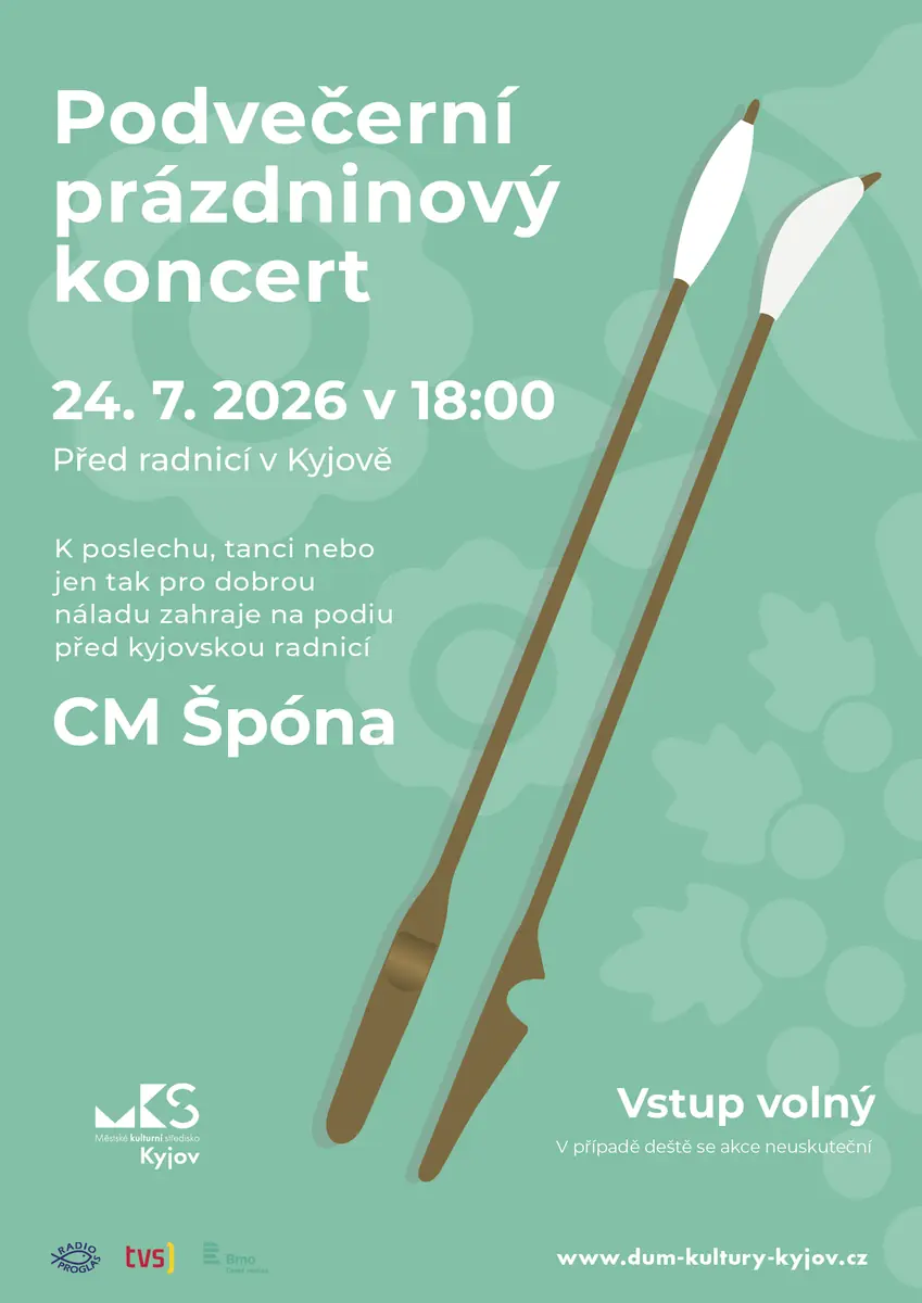 Podvečerní prázdninový koncert — Dům kultury, Kyjov