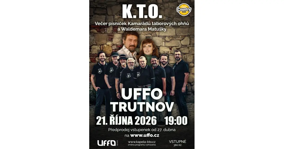 K.T.O. und ein Tribut an Walda — UFFO, Trutnov