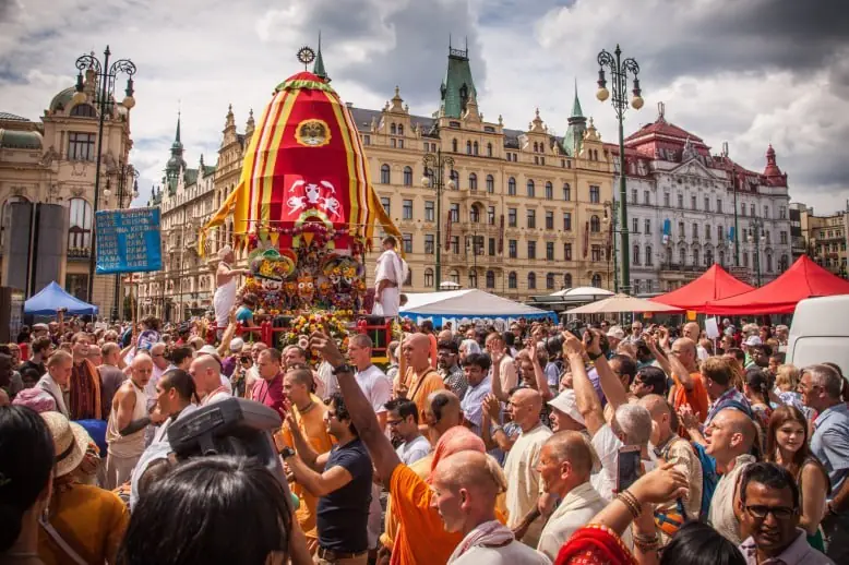 Ratha Yatra — náměstí Republiky, Prague