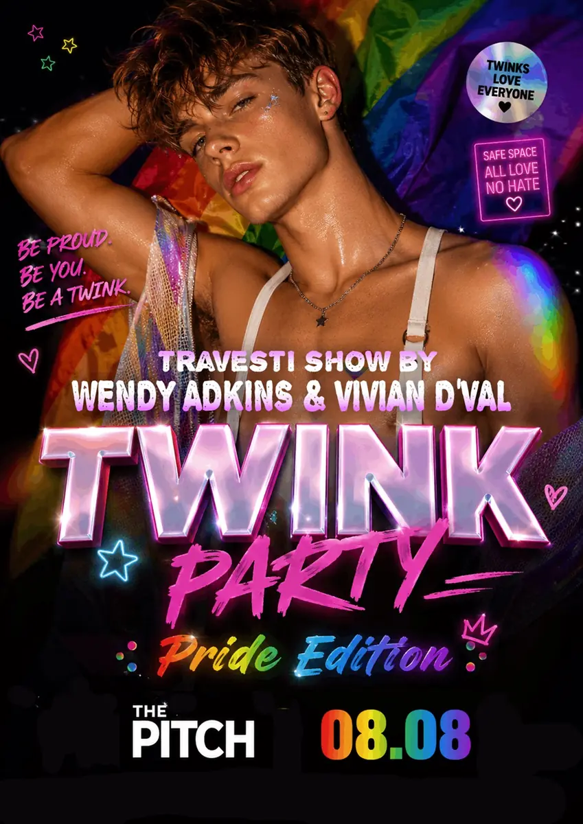 TWINK PARTY - Pride Edition — The Pitch Club, Прага