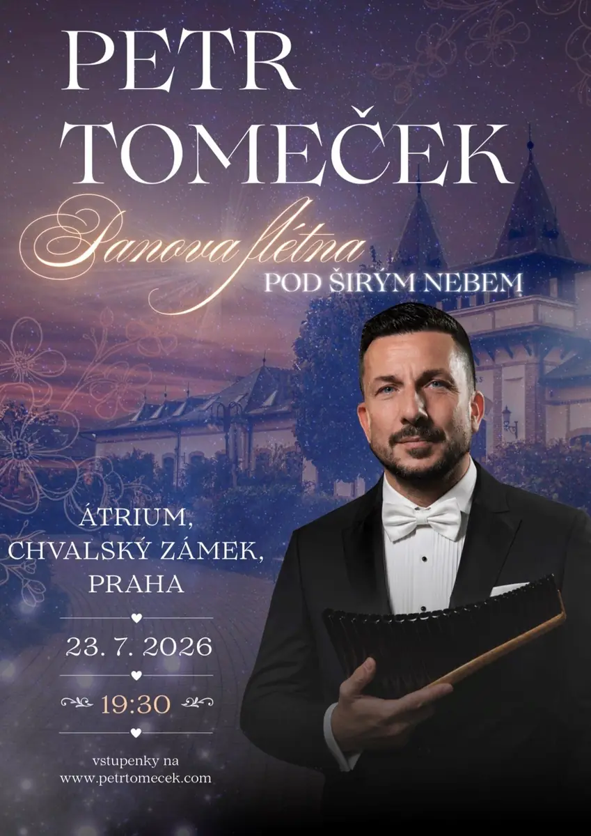 Petr Tomeček / Panova flétna pod širým nebem — Chvalský zámek, p.o., Praha