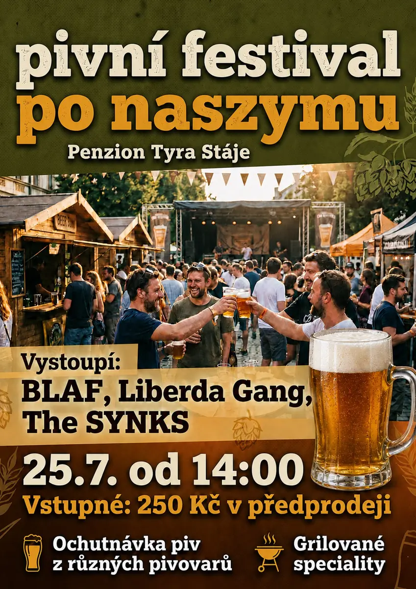 Пивний фестиваль по-нашому — Penzion Tyra - Stáje, Тршинець