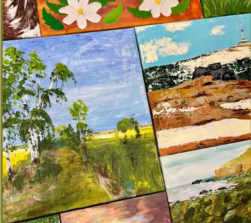 Aus dem Atelier für den guten Zweck. Ausstellungseröffnung