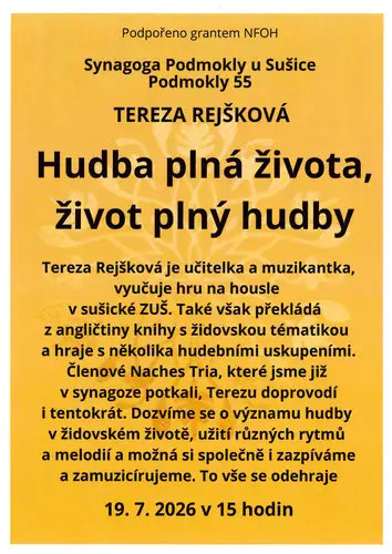 Tereza Rejšková: Musik voller Leben, Leben voller Musik