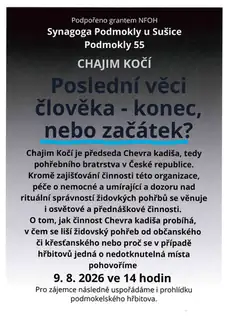 Chajim Kočí: Die letzten Dinge des Menschen - Ende oder Anfang?