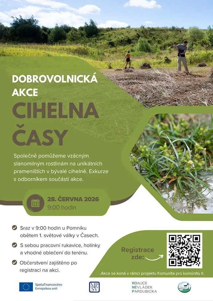 Волонтерська акція: Cihelna Časy 2026 — Туристичний інформаційний центр Пардубице, Пардубиці