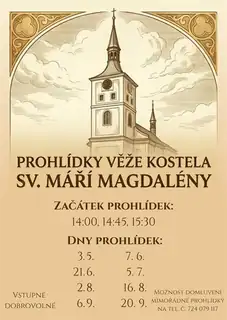 Prohlídky věže kostela sv. Máří Magdalény