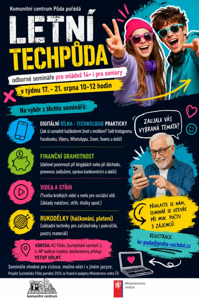 Letní TECHPŮDA — Suchdol, Praha