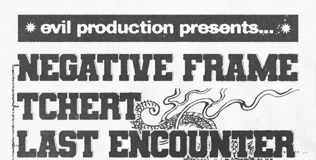 NEGATIVE FRAME (UK) // TCHERT (CZ) // LAST ENCOUNTER (CZ) @Půda — Eaternia, Prague