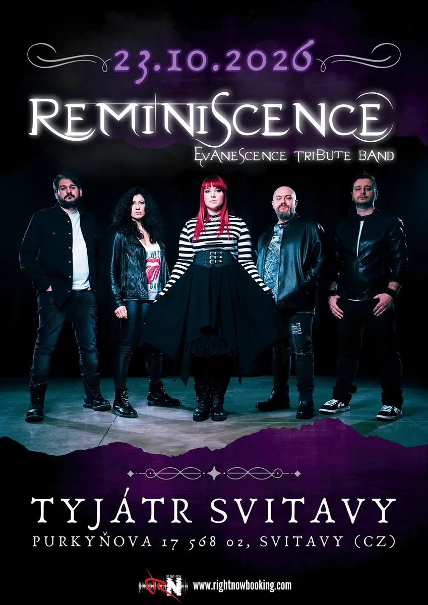 Reminiscence - Evanescence Tribute Band (ITA) — Alternativní klub Tyjátr, Svitavy
