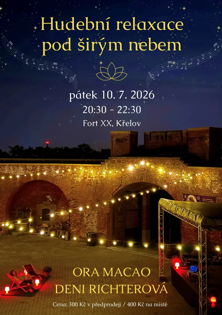 Musikalische Entspannung unter freiem Himmel — Fort XX, Křelov-Břuchotín
