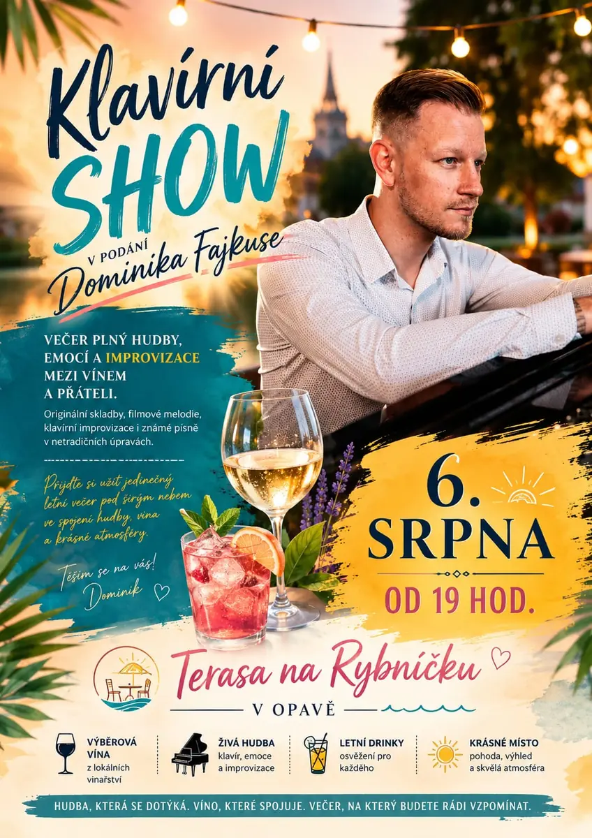 Фортепианное шоу Доминика Файкуса — Культурный дом На Рыбничку, Опава