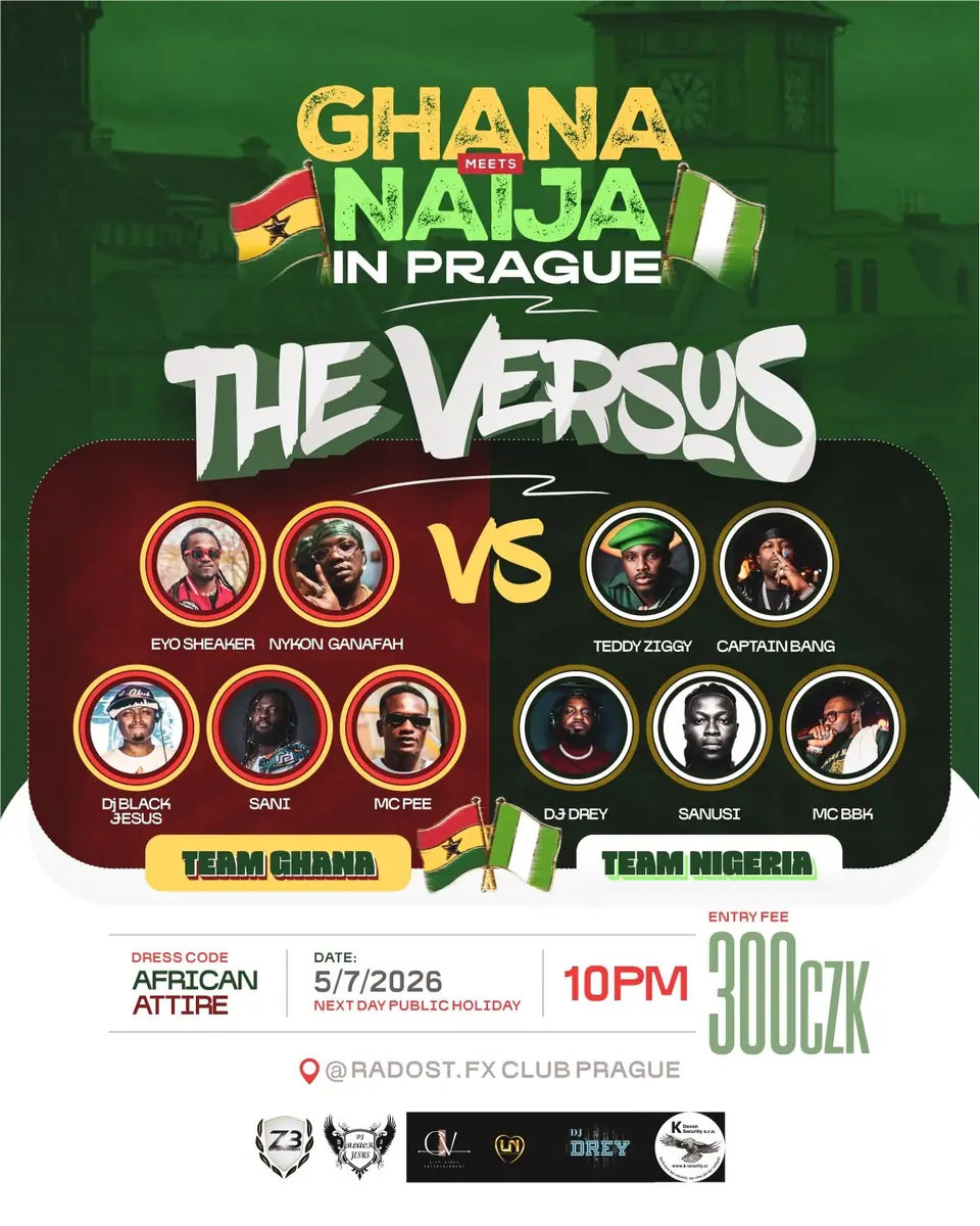 Ghana Meets Naija — Radost FX, Prag