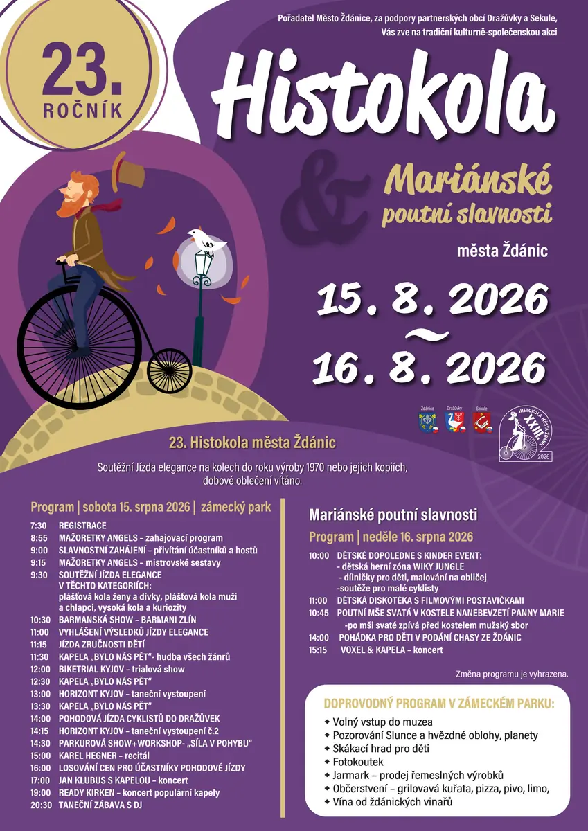 23. Histokola von Ždánice und Marianische Wallfahrtsfeiern — Kulturhaus Ždánice, Ždánice