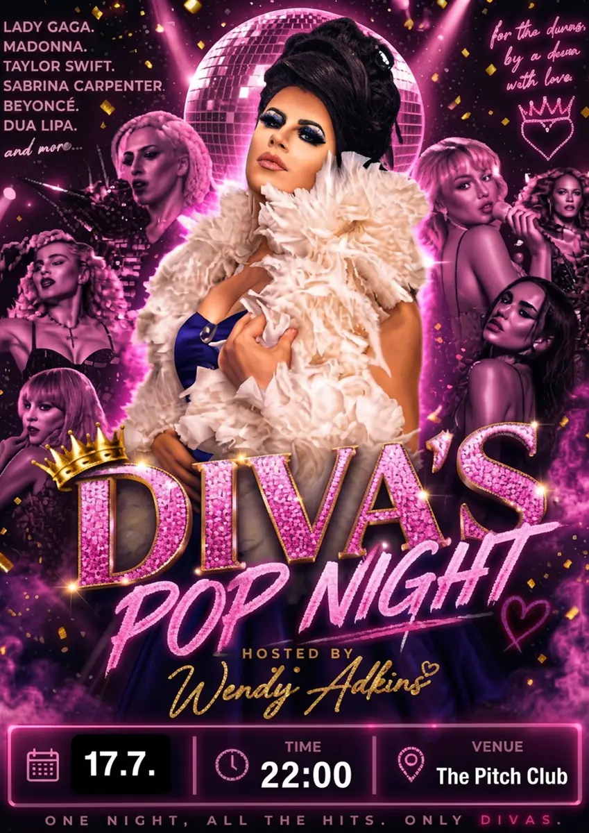 DIVA'S POP NIGHT — The Pitch Club, Прага