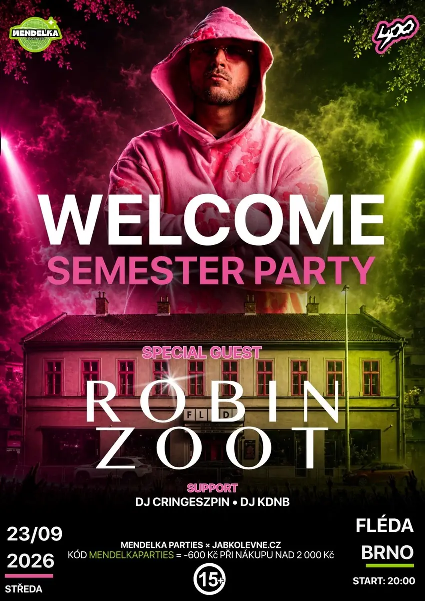 Robin ZOOT live - Welcome semester party x Fléda klub Brno — Fléda, Brno