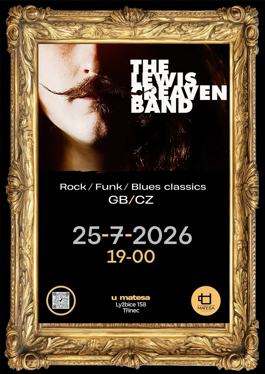 The Lewis Creaven Band (GB/CZ) | live music | U Matesa — U Matesa, Тршинец