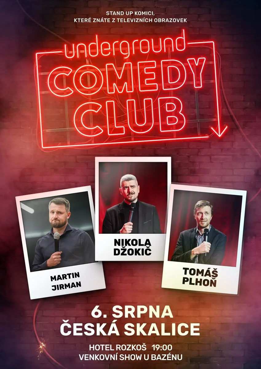 Уличное шоу у бассейна | Underground Comedy CLUB — Hotel Rozkoš, Česká Skalice
