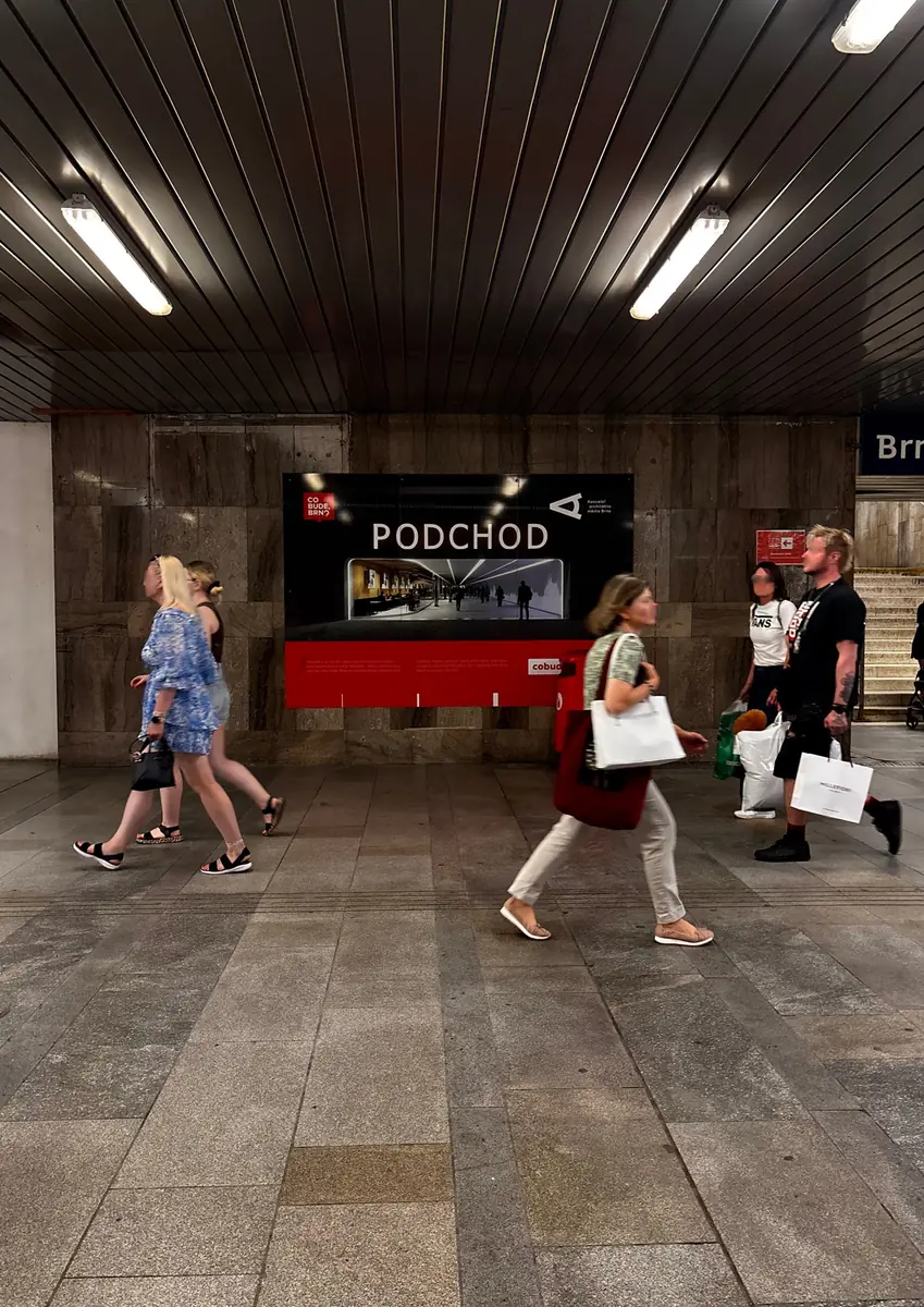 Passage: Underpass beneath Brno Main Station — Co.Labs, Brno