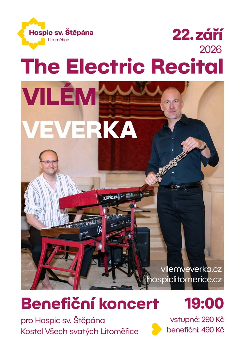 Vilém Veverka - The Electric Recital / благотворительный концерт — Kostel Všech svatých, Литомержице