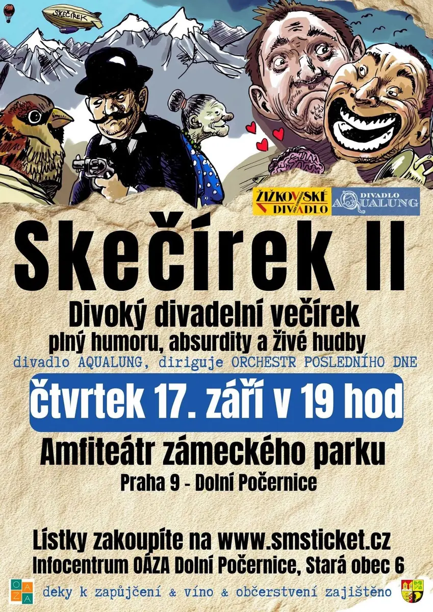 СКЕЧИРЕК II — AMFITEÁTR, zámecký park Dolní Počernice, Прага