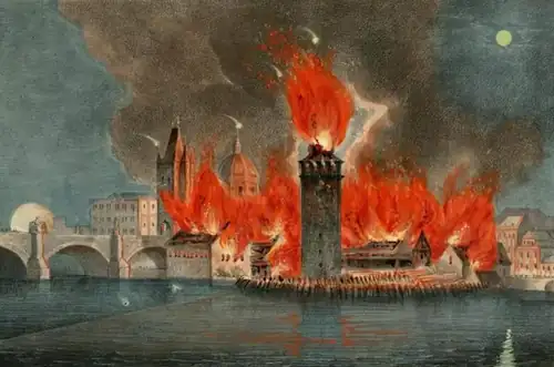 Exhibition "Prague on Fire" in the Novomlýnská Water Tower