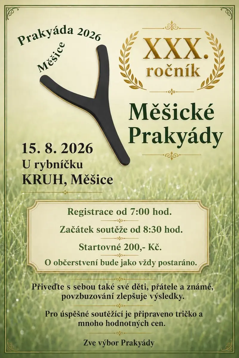 Měšická Prakyáda 2026 — Rybníček Kruh Měšice, Prag