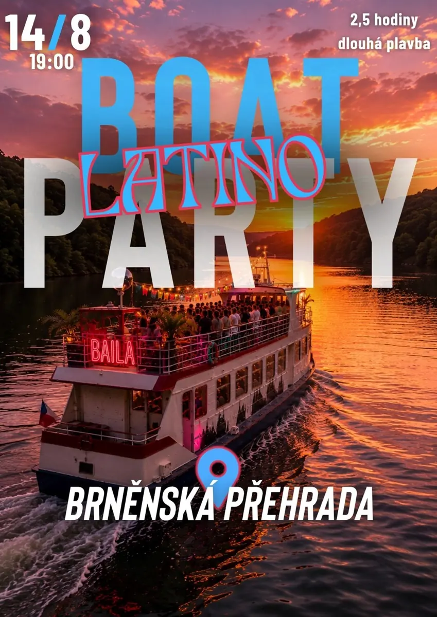 Boat Party x Brněnská přehrada x Latino music edition — Brno Dam, Brno