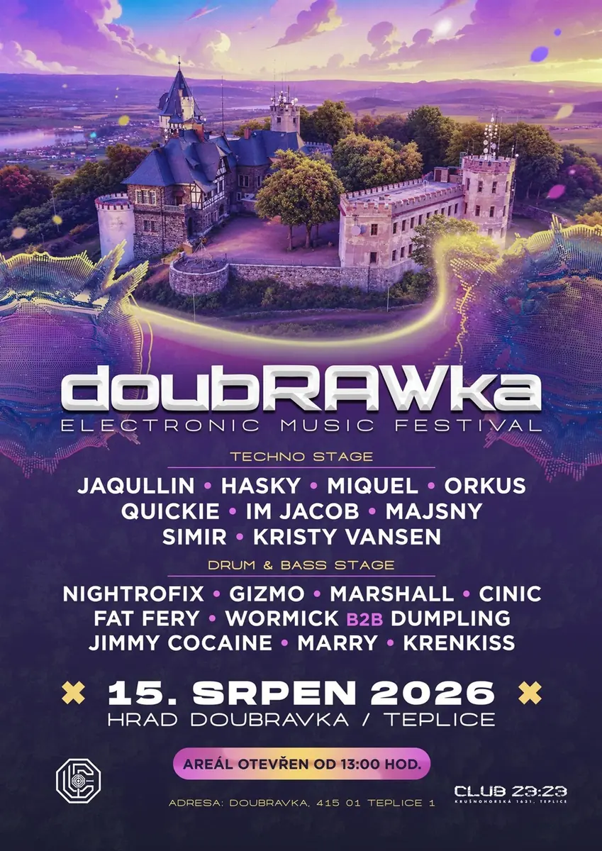 doubRAWka Electronic Music Festival — Hrad Doubravka, Теплице