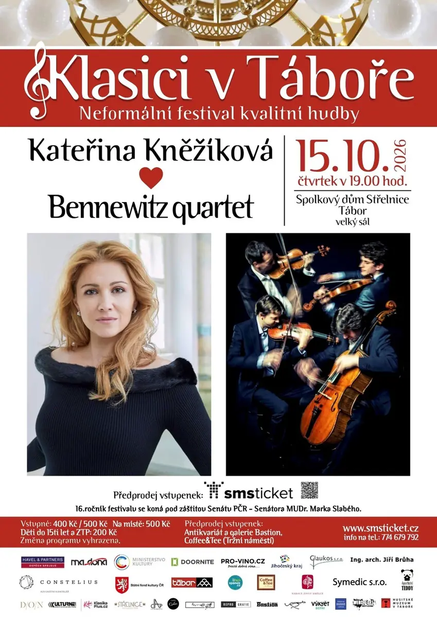 Катерина Кнежикова и Bennewitz Quartet — Střelnice - spolkový dům, Табор