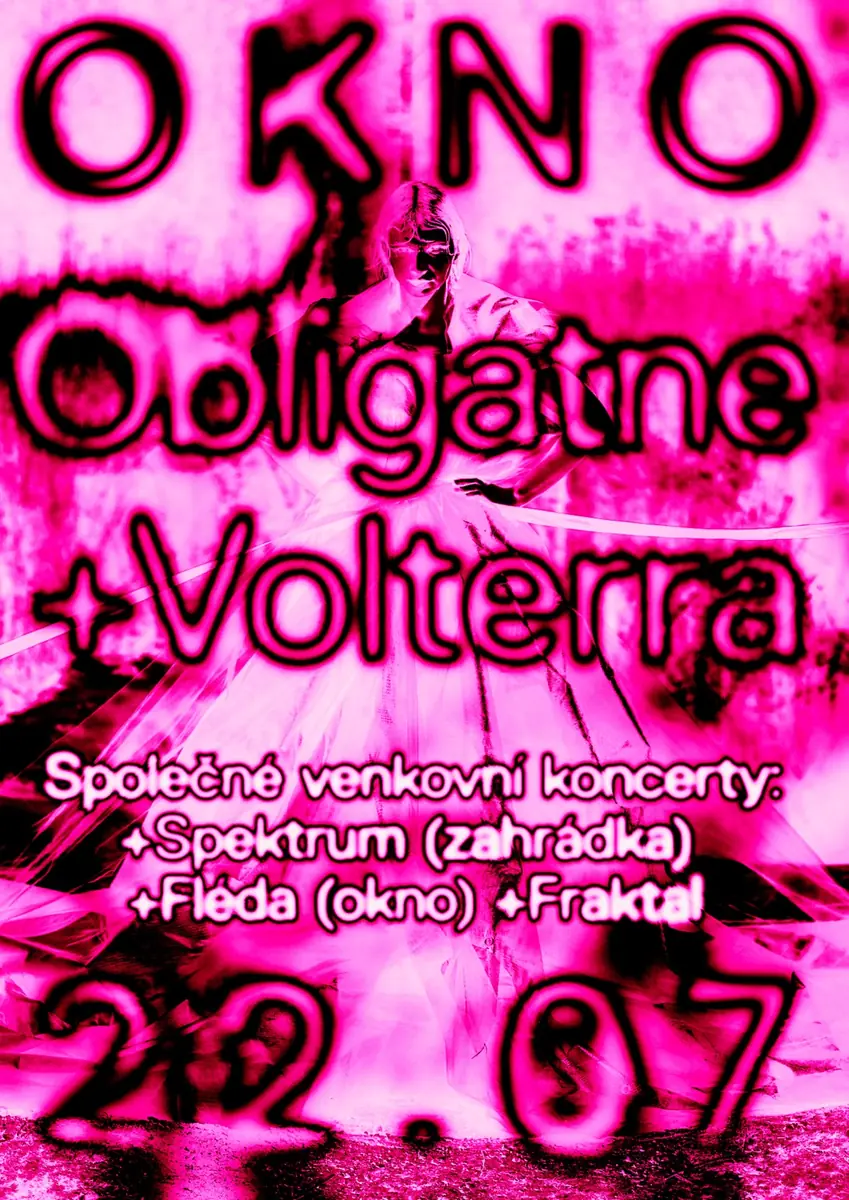 ОКНО: Obligatne (соло) + Volterra (IT/Hawaii) — Fléda, Брно