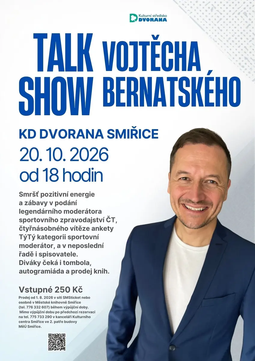 Vojtěch Bernatský Talk Show — Kulturní dům Dvorana, Smiřice