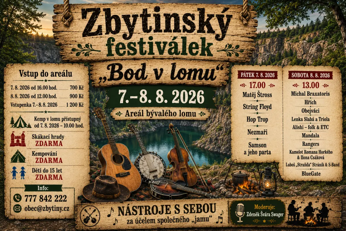 Zbytinský festiválek "Bod v lomu" — Zbytiny, okres Prachatice, Zbytiny