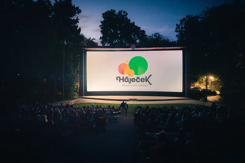 Kino naslepo — Letní kino Háječek, České Budějovice