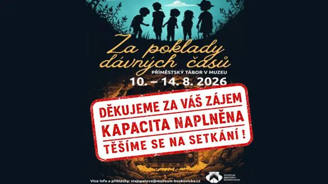 Příměstský tábor v muzeu – Za poklady dávných časů — Synagoga Boskovice, Boskovice