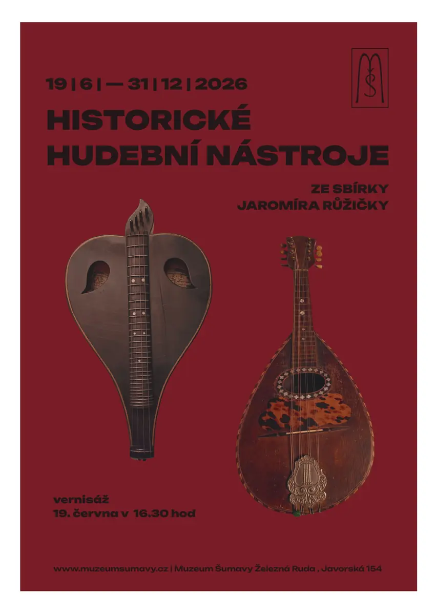 Exhibition "Historical Musical Instruments" — Šumava Museum Sušice, Sušice