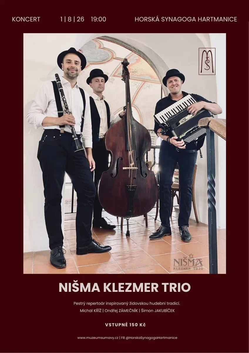 Konzert NIMA klezmer trio — Šumava-Museum Sušice, Sušice