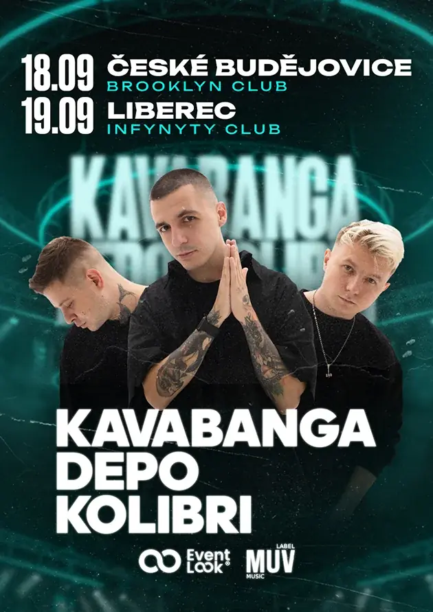 KAVABANGA / DEPO / KOLIBRI — Brooklyn Club, České Budějovice