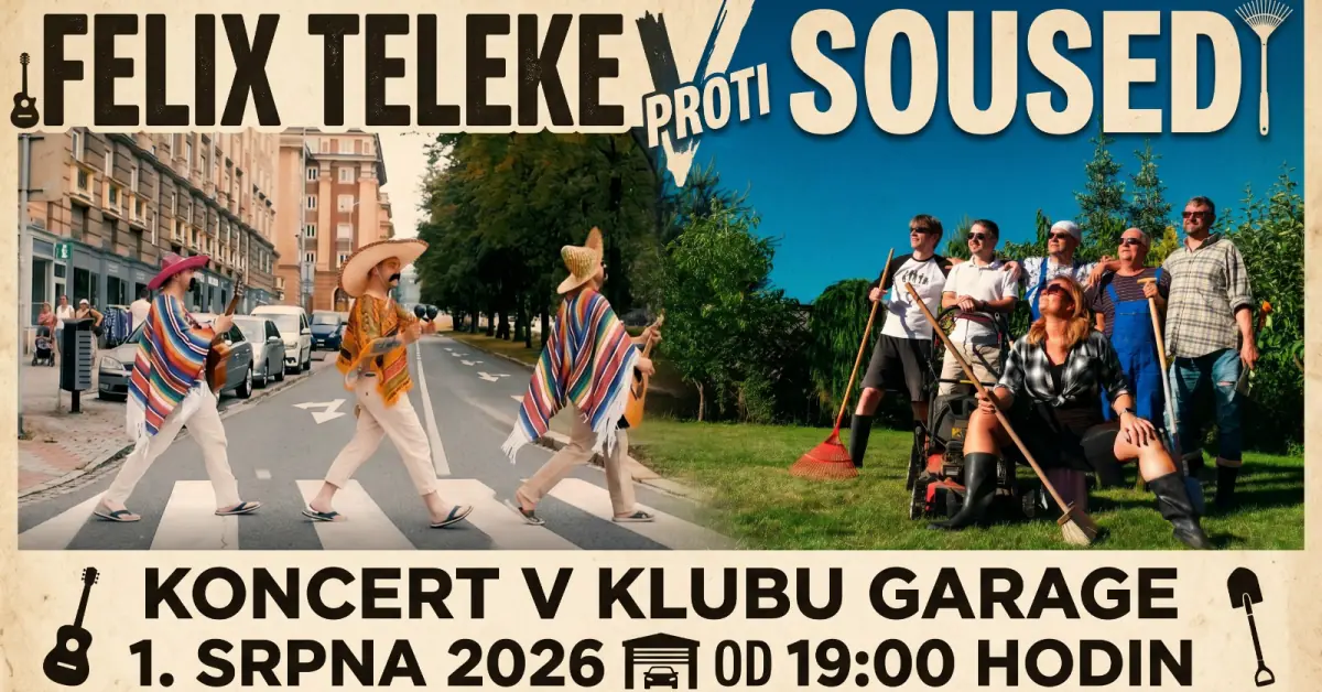 Doppelkonzert Felix Teleke und Sousedi — Garage Club, Ostrau